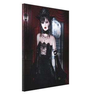 Queen of Eternity Vampire Gothic Girls Art Leinwanddruck