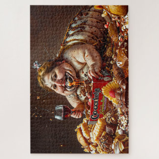 "Queen of Gluttonous Decay" farbenfrohe Portrait