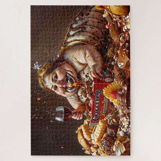 "Queen of Gluttonous Decay" farbenfrohe Portrait (Vertikal)