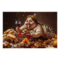 "Queen of Gluttonous Decay" farbenfrohe Portrait