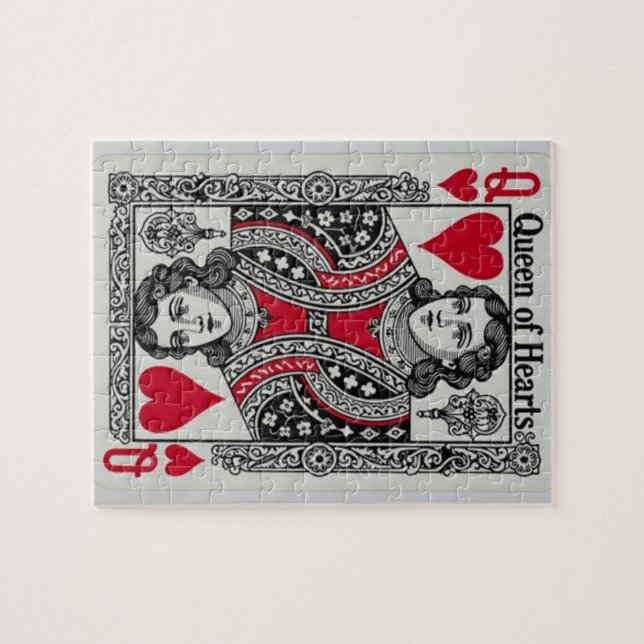 QUEEN OF HEARTS CARD (Horizontal)