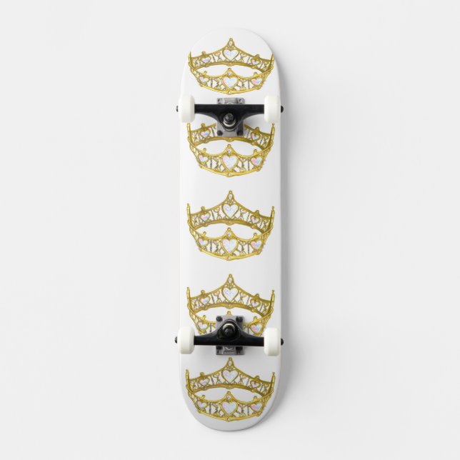 Queen of Hearts crown skateboard (Vorderseite)