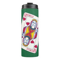 Queen of Hearts Individuelle Name Spielkarte