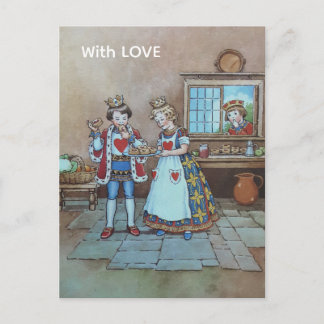 Queen of Hearts Nursery rhyme Postkarte