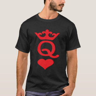 Queen Of Hearts passende Paare zum Valentinstag T-Shirt