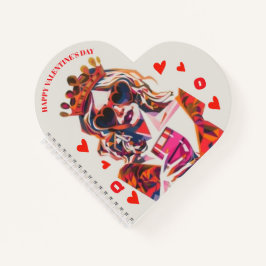Queen of Hearts Pop Art Spiral Notebook Notizbuch