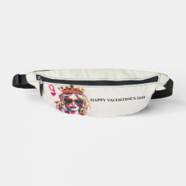 Queen of Hearts Pop Art Woman Bauchtasche