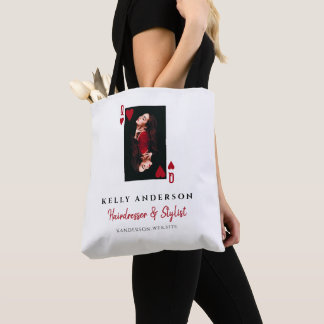 Queen of Hearts Red Photo Business Hairdresser Tasche