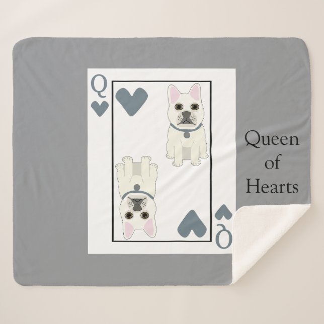Queen of Hearts Sherpadecke (Vorderseite (Horizontal))