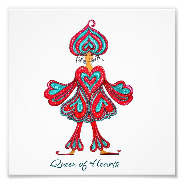 Queen of Hearts wall decor Fotodruck (Vorne)
