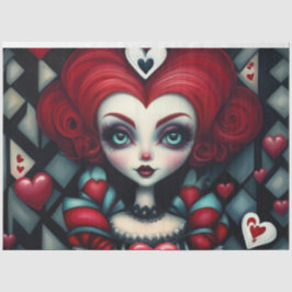 Queen of Hearts Wonderland Decoupage Tissue Paper Seidenpapier