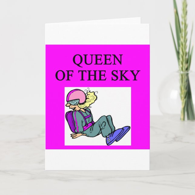 queen of skydiving sky diver karte (Vorderseite)
