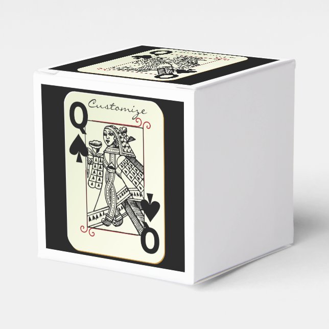 Queen of Spades spielend Karte Thunder_Cove Geschenkschachtel (Vorderseite)