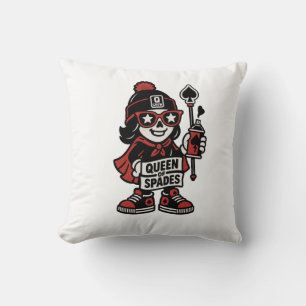 Queen of Spades Street Mascot - Pro Grind Edition Kissen