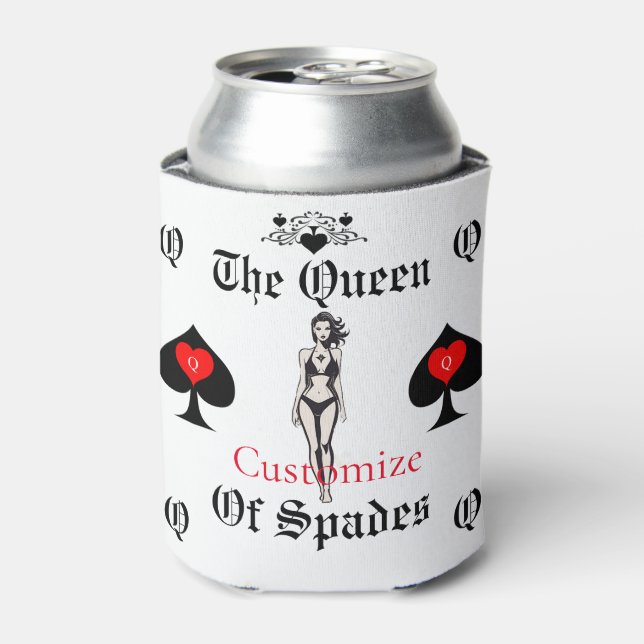 Queen of Spades Tarot Card Thunder_Cove Dosenkühler (Kanne Vorderseite)