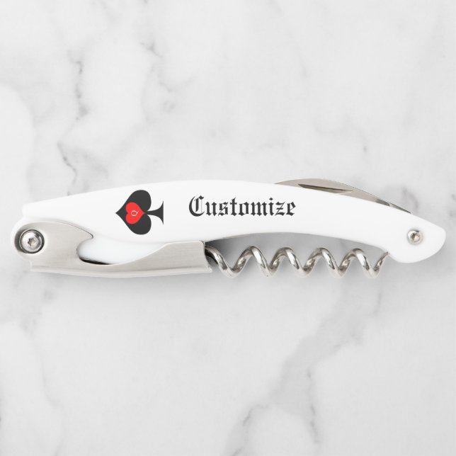 Queen of Spades Tarot Card Thunder_Cove Kellnermesser (Vorderseite)