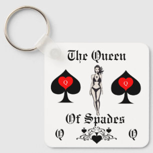 Queen of Spades Tarot Card Thunder_Cove Schlüsselanhänger