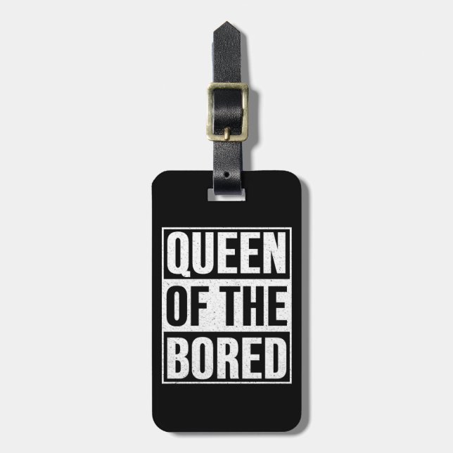Queen of the Bored - American Gods Gepäckanhänger (Vorderseite vertikal)