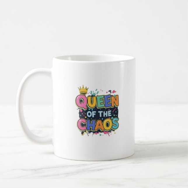Queen of the Chaos - Mug amusant et jouant (Gauche)