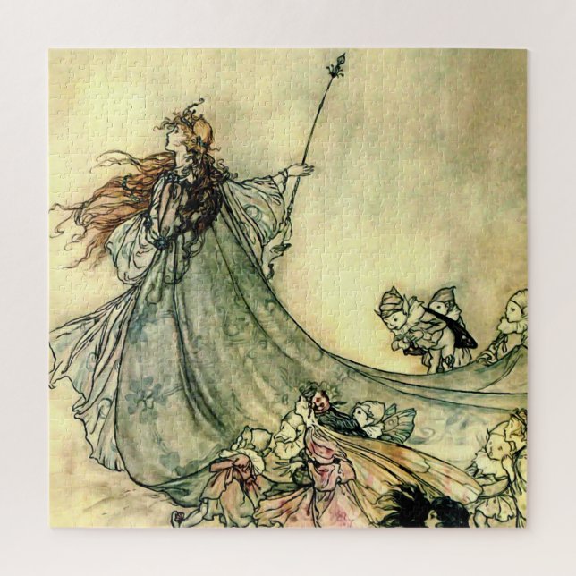 "Queen of the Fairies" von Arthur Rackham (Vertikal)
