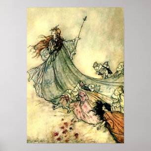 "Queen of the Fairies" von Arthur Rackham Poster