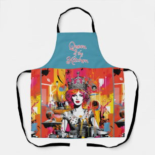 Queen of the Kitchen" Pop Art Schürze