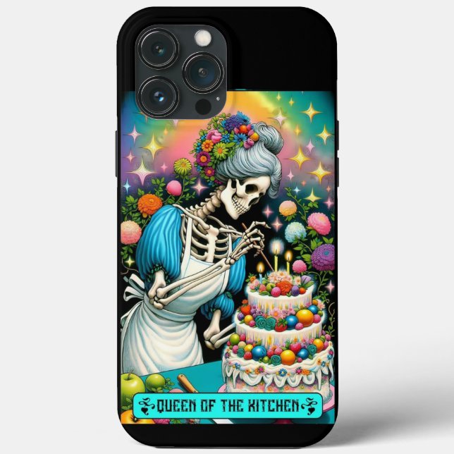 Queen of the Kitchen Tarot Card Handy Case (Rückseite)