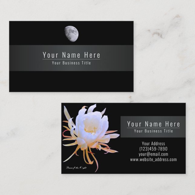 Queen of the Night 名刺 Visitenkarte (Vorne/Hinten)
