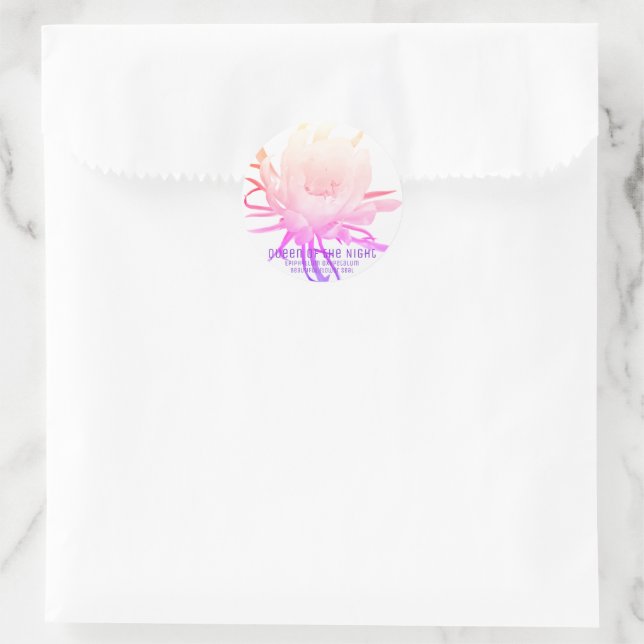 Queen of the Night Runder Aufkleber (Tasche)