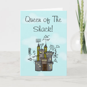 Queen of the Shack Grußkarte Passen Sie es an! Karte