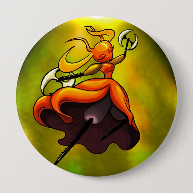 Queen of the Skarr Button (Vorderseite)