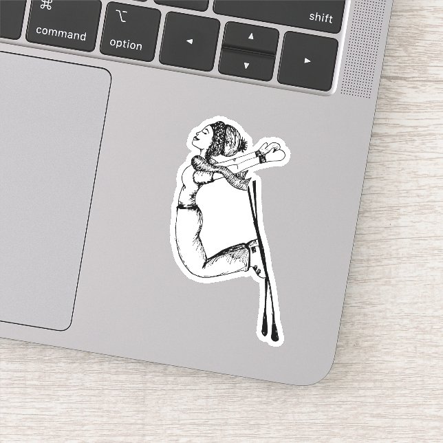 Queen of the Slopes - Sticker (Détail)