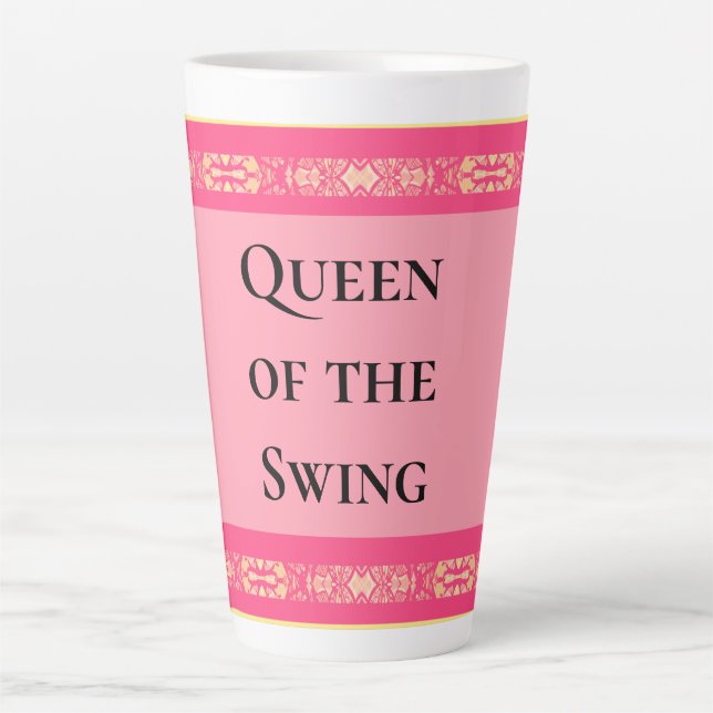 Queen of the Swing Pink  Milchtasse (Vorderseite)