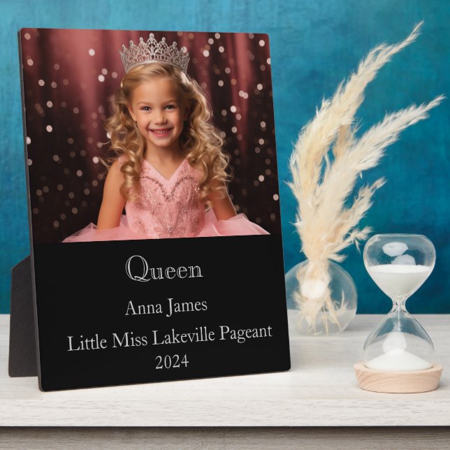 Queen Pageant Plaque Fotoplatte (Seite)