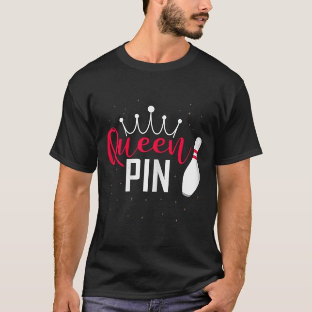 Queen Pin Shirt Bowler Bowling League For Bowling  (Vorderseite)