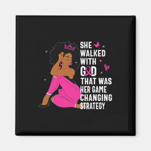 Queen Pink Ribbon Breast Cancer Awareness Month Wo Magnet