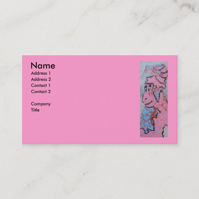 QUEEN PINK VISITENKARTE (Vorderseite)