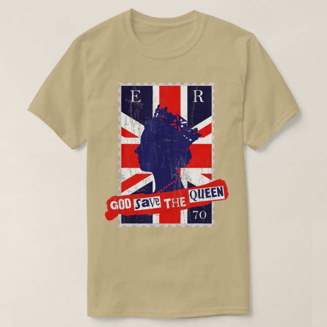 QUEEN PLATINUM JUBILEE GOTT RETTETE DIE QUEEN T-Shirt (Design vorne)