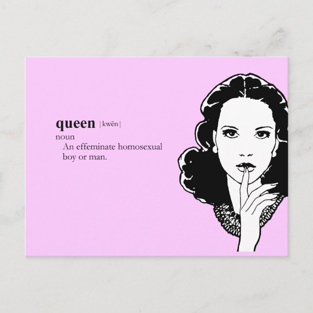 QUEEN POSTKARTE (Vorderseite)