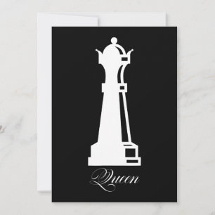 Queen Schach Piece Halloween Kostümschach Lover Dankeskarte