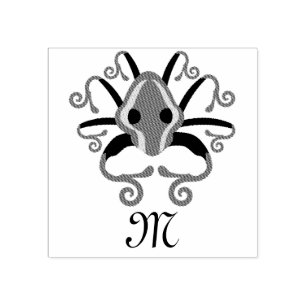 Queen Victoria Black Kraken Gummistempel