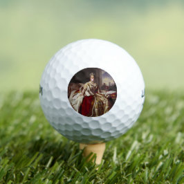 QUEEN VICTORIA BLUTET EIN PINKBUBBEL GUM GOLFBALL