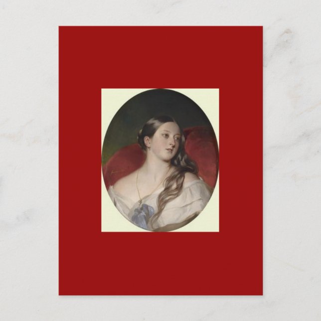 Queen Victoria Postkarte (Vorderseite)