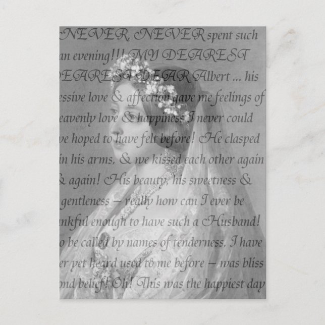 Queen Victoria Zitat Postkarte (Vorderseite)