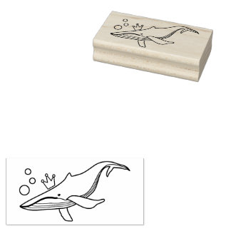 Queen Whale Gummistempel