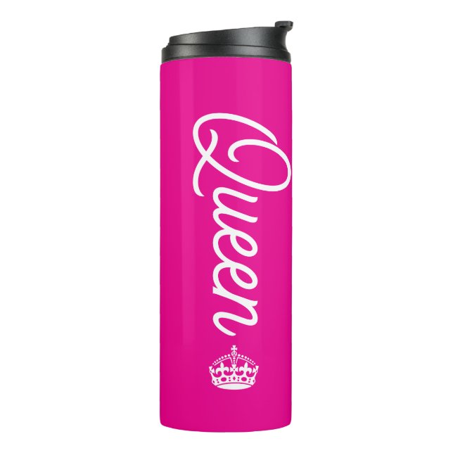 Queen With Crown Thermosbecher (Nach links gedreht)