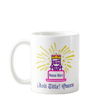 Queen Work Mug cadeau personnalisé