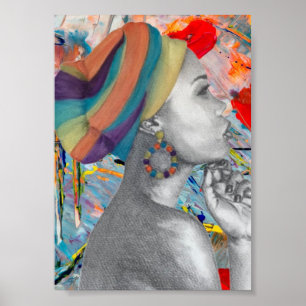 QUEENCONFIDENCE Premium Leinwand Matte Poster (12x