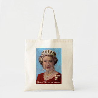 queenelizabethbag, Plastik? Wir sind nicht amüsier Tragetasche