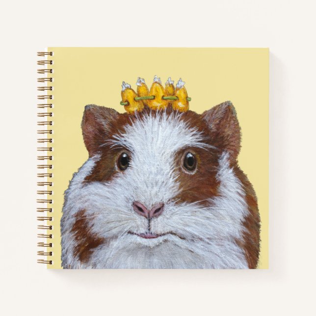 Queenie das Guinea-Schweineheft Notizbuch (Vorderseite)
